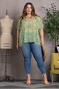 Blusa Floral Swiss Dots