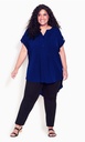 Blusa plisada con botones