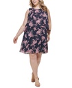 Vestido en capas con estampado floral