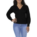 Blusa de lana con cuello en V