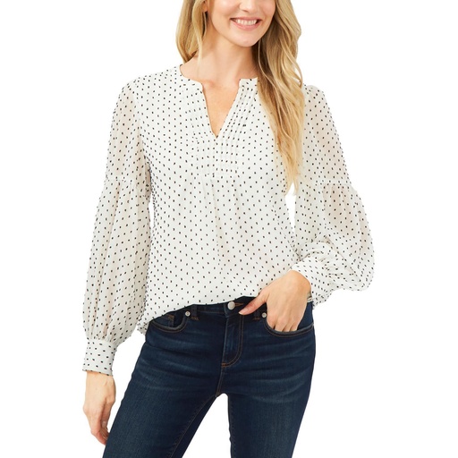 Blusa con lunares texturizados