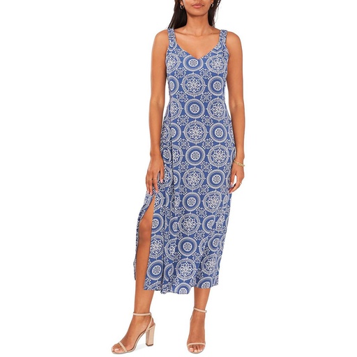 Vestido midi de correa fruncida