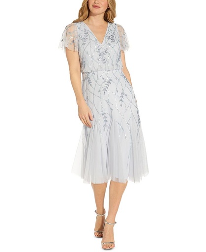 Vestido midi de lentejuelas