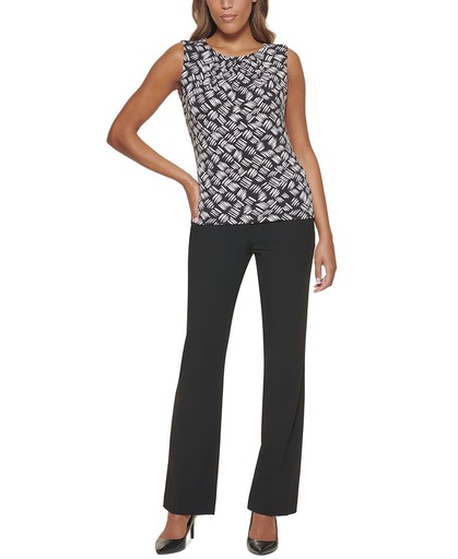 Blusa de cuello plisado