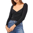 Blusa cruzada brillante