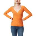 Blusa cruzada de manga larga