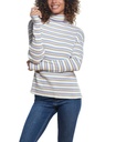 Blusa de cuello alto a rayas