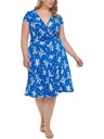 Vestido floral con nudo al frente