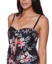 Top bikini con estampado floral
