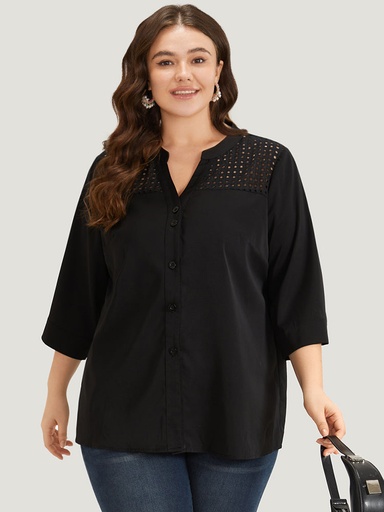 Blusa con detalle de muescas