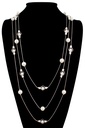Collar De Cadena De Perlas Octagónicas