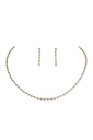 Set de collar y pendientes de diamantes