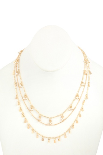 [1430034] Collar de cadenas a capas