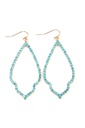 Aretes de gota marquesa con pedrería