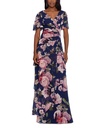 Vestido largo de chiffon floral