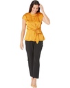 Blusa cruzada con manga corta