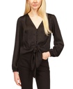 Blusa con dobladillo anudado