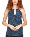 Blusa de escote halter con cadena