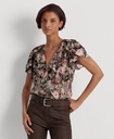 Blusa de manga corta en Jacquard