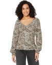 Blusa con mangas abullonadas