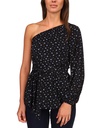 Blusa estampada con un hombro