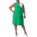 Vestido con bloques de colores