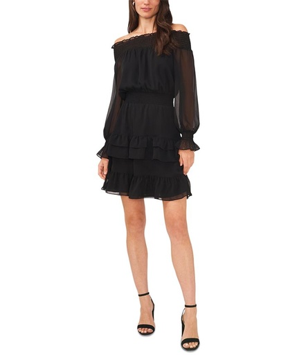 Vestido con volantes en la falda