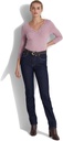 Blusa con ribete de encaje