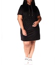 Vestido con capucha de velour