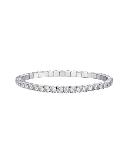 [1410019] Pulsera strech de circonias delgada