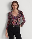 Blusa con sobrepelliz floral