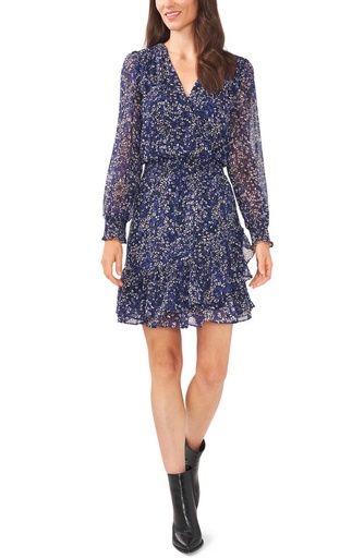 Vestido estampado a capas