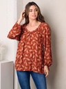 Blusa tipo túnica floral 