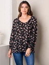 Blusa tipo túnica floral 