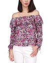 Blusa con hombros descubiertos Cerise
