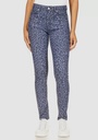 Jeans skinny con animalprint