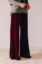 Pantalones rectos de terciopelo