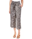 Pantalones crop con estampado cebra