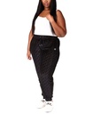 Pantalón con relieve de terciopelo