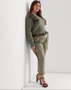 Pantalones cargo de sarga