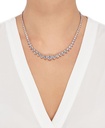Collar con circonita cúbica en plata