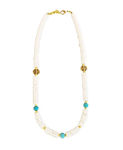 [1410084] Collar porus con piedra sintética