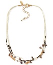 Collar a capas de lazo y cuentas