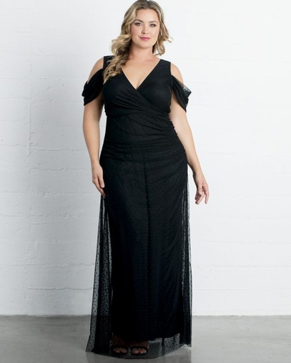 Vestido de malla Seraphina Onix