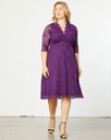 Vestido de coctel boudoir festoneado