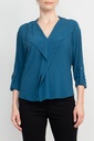 Blusa con solapa en V