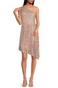 Vestido corto asimétrico