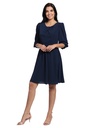 Vestido crepe plisado 