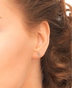Aretes de bastones caramelo esmaltados