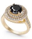 Anillo con halo de piedra pavimentada